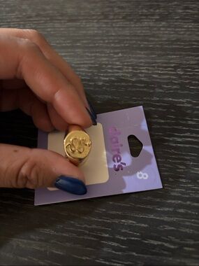 Claire's Gold Snake Signet Ring